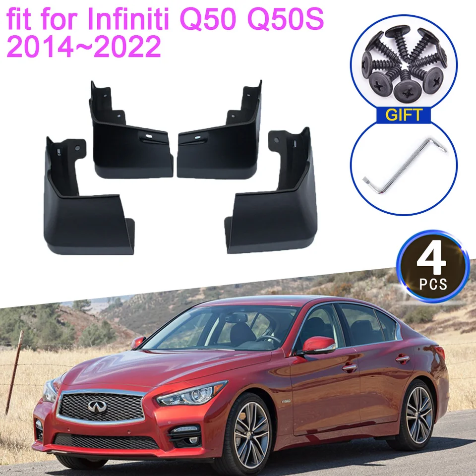 4PC Car Mud Flaps Splash Guard Set For Infiniti EX25 / QX50 (2016-2022) - View #11