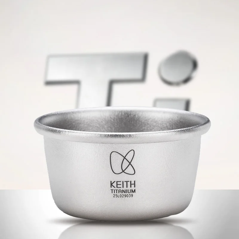 KEITH 4Pcs 미니 순수 티타늄 밀폐 용기 25ml 휴대용 EDC 항아리 보관 주머니 포켓 캐리 캠핑 여행 야외