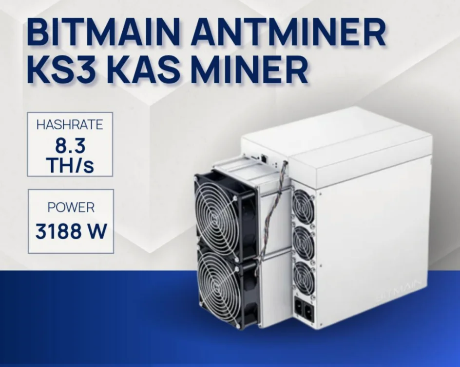 Майнер Bitmain ANTMINER KS3 8T KHeavyHash чёрный