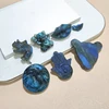 Unique Natural Labradorite  Ornament Hand-carved Leopard Head Fox Cat Healing Crystal for Home Decoration 2