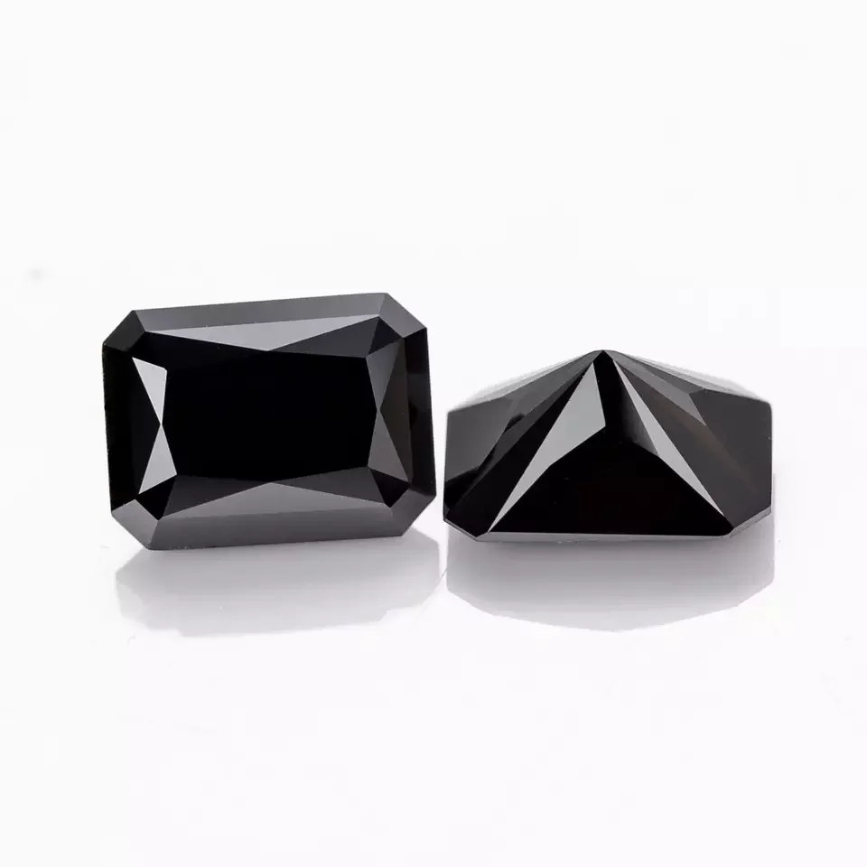 

Certificated Radiant Cut Moissanite Loose Stones Black Color Lab Grown Moissanite Gemstone 3ct for Diy Jewelry Making Gemstones