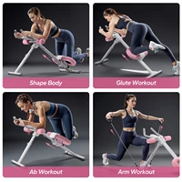 MERACH Ab Machine Adjustable Trainer Workout Foldable Knee Protection Abdominal Exercise Machine Core Ab Exercise System Trainer - Image 5