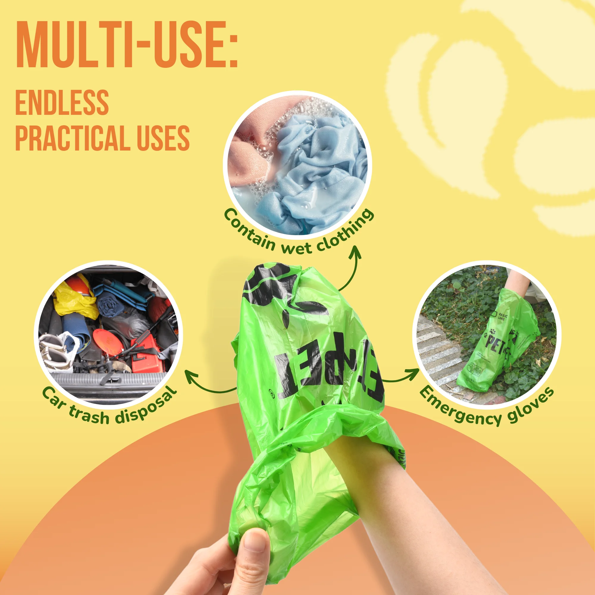 Dog Poop Bags Unscented Biodegradable 38% Plant Based & 62% PE Extra Thick 1080 Counts