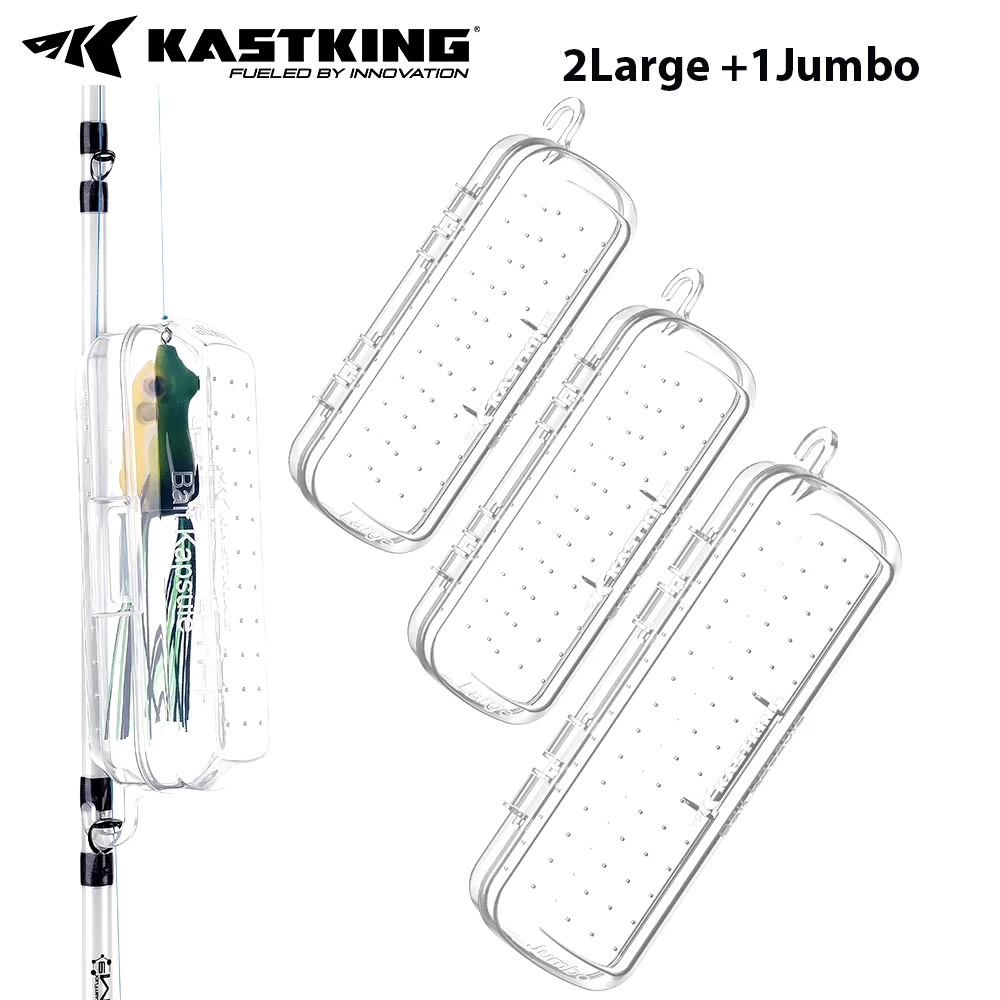 KastKing Bait Kapsule Lure Cover with Vent Holes Protects Hooks Multiple Sizes Multiple Attachments for Freshwater & Saltwater fishing lures,fishing accessories