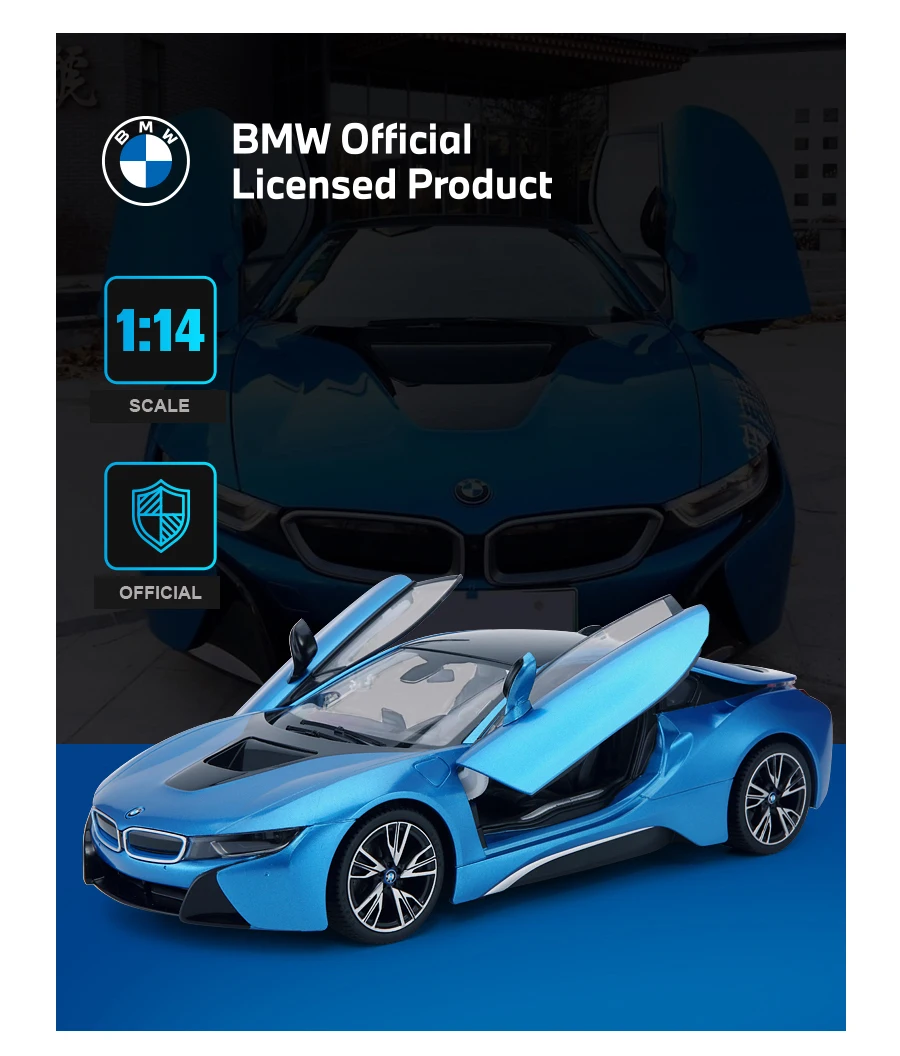 Voiture télécommandé BMW i8 1/14