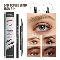 Dual-Ended Forked Tip Eyebrow Pencil with Brush, 2-in-1 Waterproof and Smudge-Proof, Precise Definition for Natural Looking Brow 1