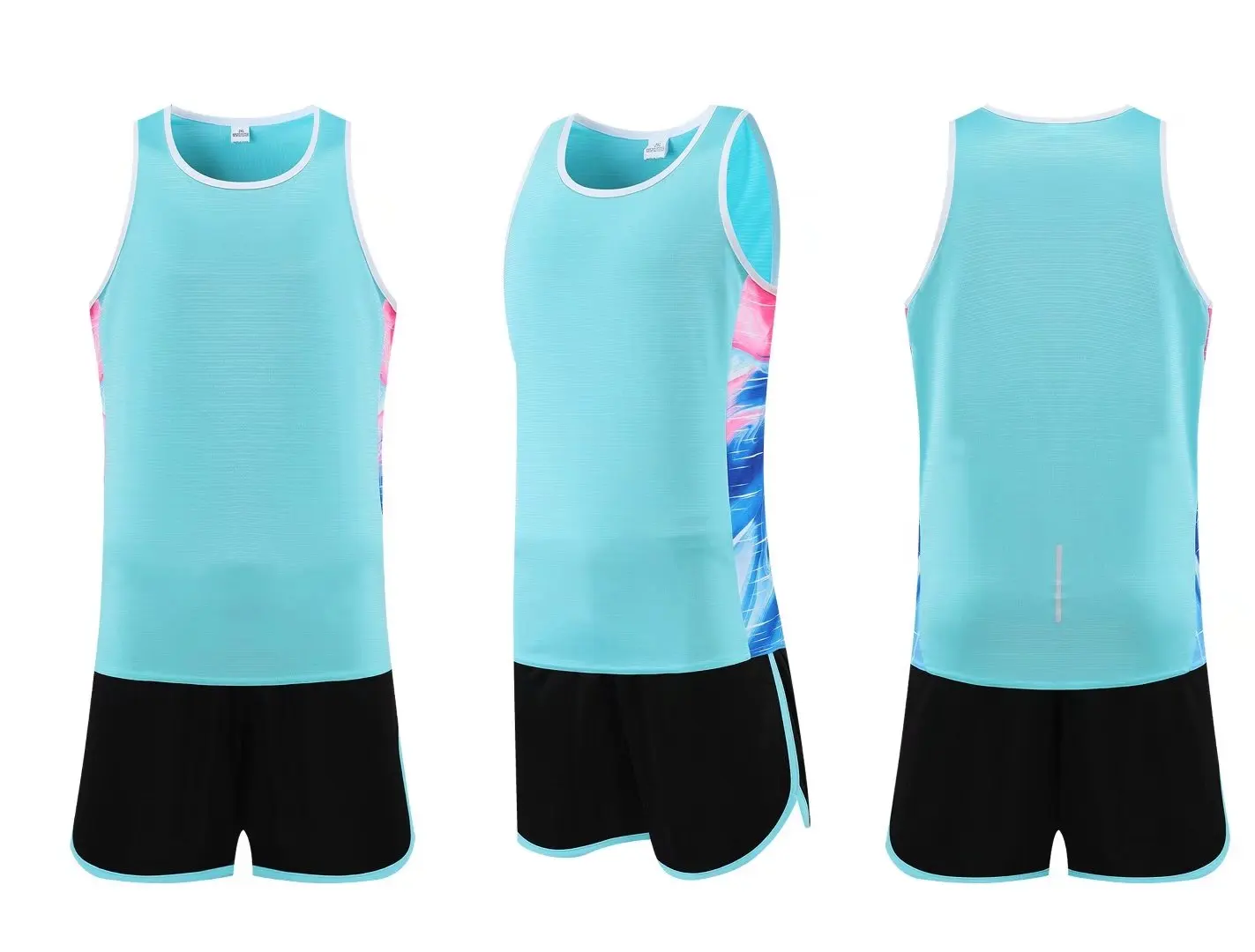 Men Running Sets Quick Dry Sprint Sports Jogging Uniform Vest Shorts Thin Marathon Outdoor Suits Outdoor Marathon Uniform