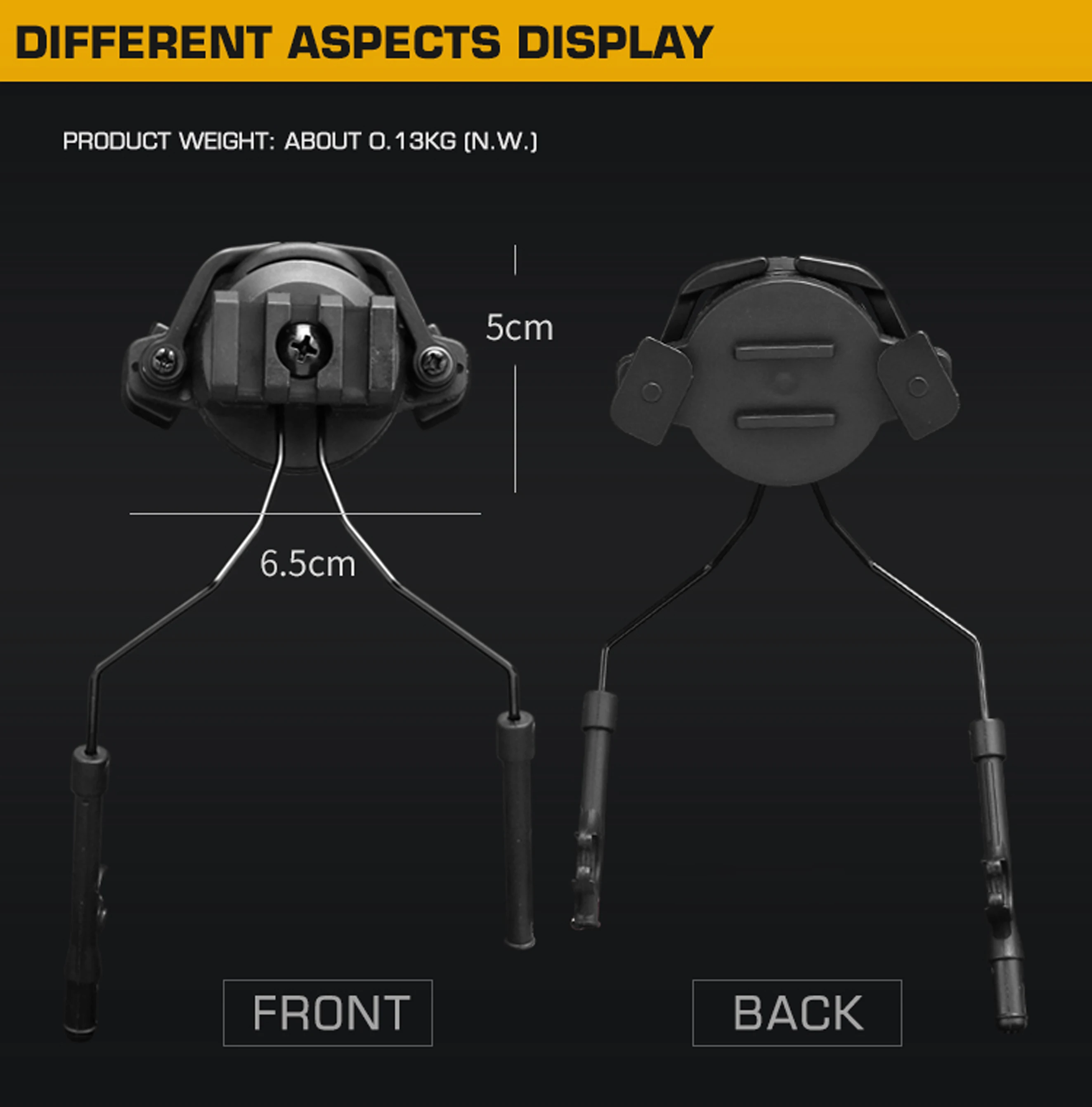 Tactical Headset Mount Quick Helmet Rail Adapter Swivel Mount Airsoft Shooting Ear Muff Accessories Tactical Gear tactical headset,tactical helmet accessories