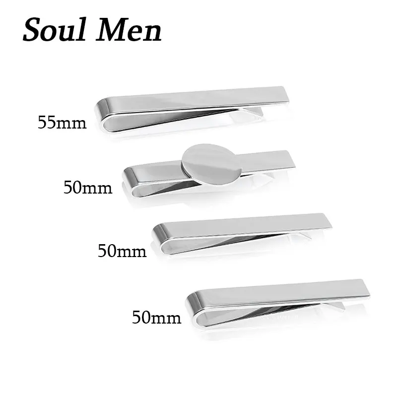 

New Fashion Stainless Steel Tie Clip Silver Color Metal Necktie Tie Men Party Business Simple Jewelry Accessories