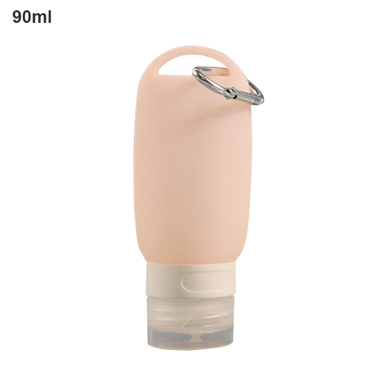 6x Reiseflaschen 90ml Mit Trichter - Auslaufsichere Quetschflaschen Für Kosmetik (Rosa/Lila)