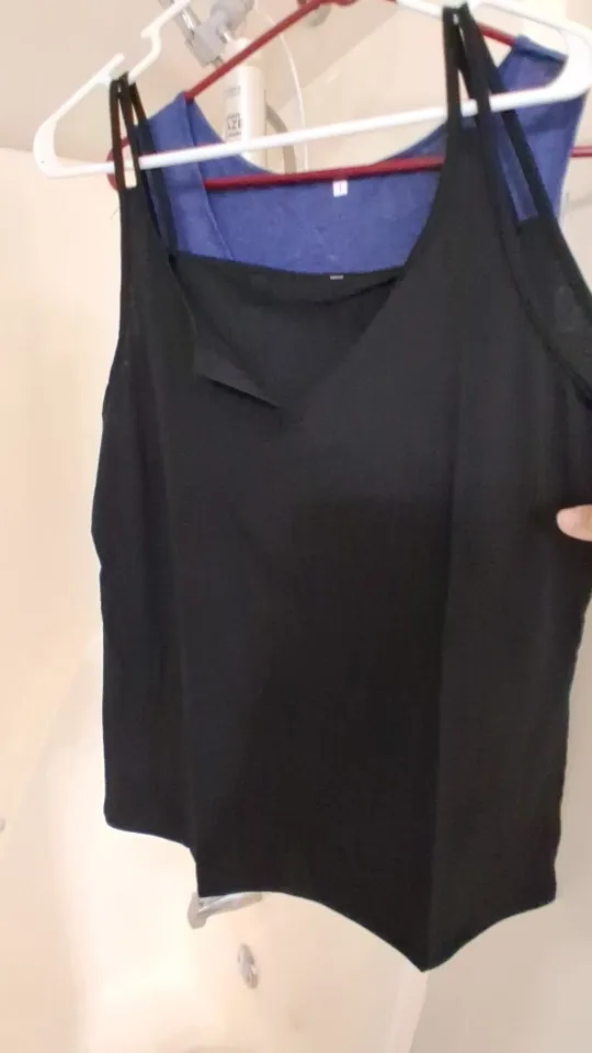 Women's Solid Color V-Neck Camisole - Backless Sleeveless Streetwear Top photo review