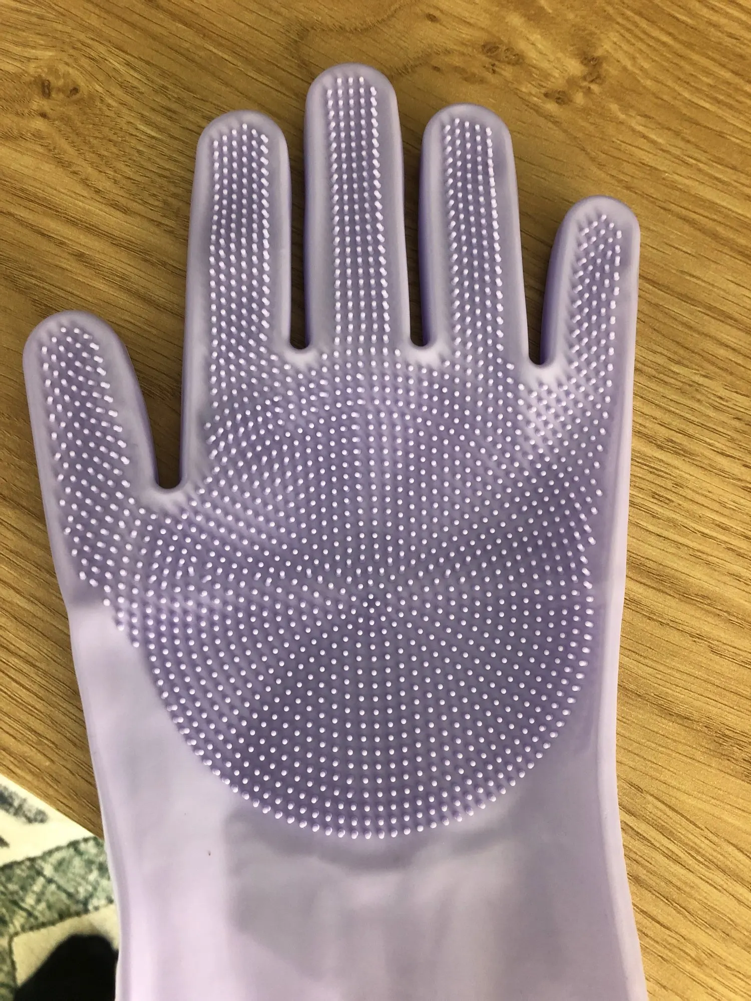 Gants de toilettage pour chien et chat – Silicone doux, épilation, shampoing et nettoyage multifonction photo review