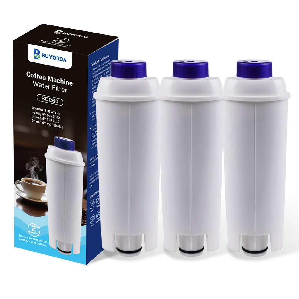فلتر ماء فحم نشط لماكينة قهوة ديلونجي، يحسن مذاق ق...