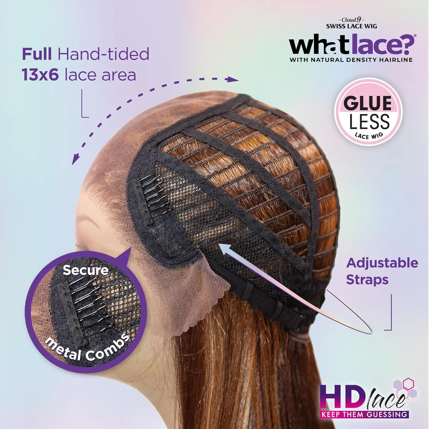 Sensationnel Cloud 9 What Lace HD Lace Front Wig 13X6 Latisha – Long Natural Textued Curly Style, Heat Safe Synthetic Fibers 5