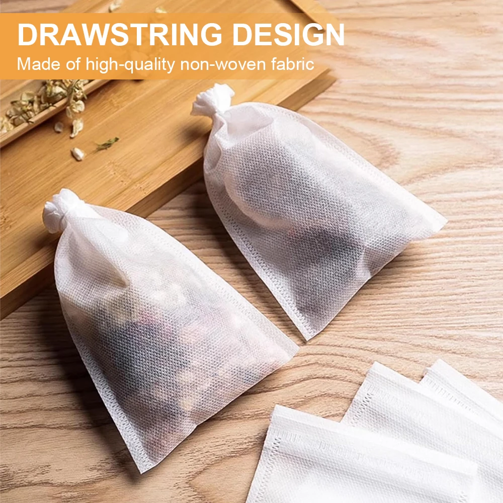Disposable Tea Filter Bags ,Tea Bags Tea Bags Drawstring Herb Loose Tea bag for Brew Tea Cold Brew Coffee
