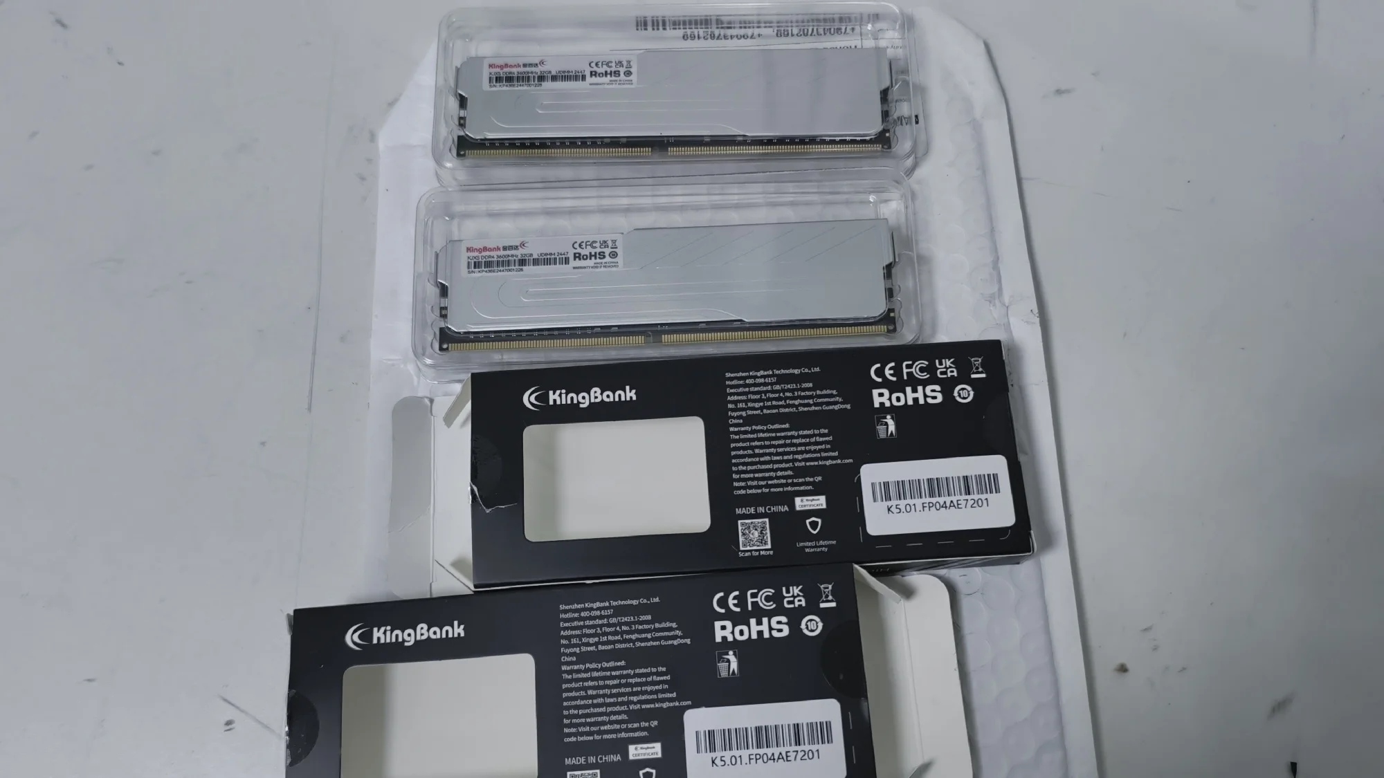 KingBank Memory DDR4 8GB 16GB 32GB 3600MHZ 4000MHZ XMP 8GBx2 16GBx2 32GB ram UDIMM Desktop Internal Memory Dual-channel for PC photo review