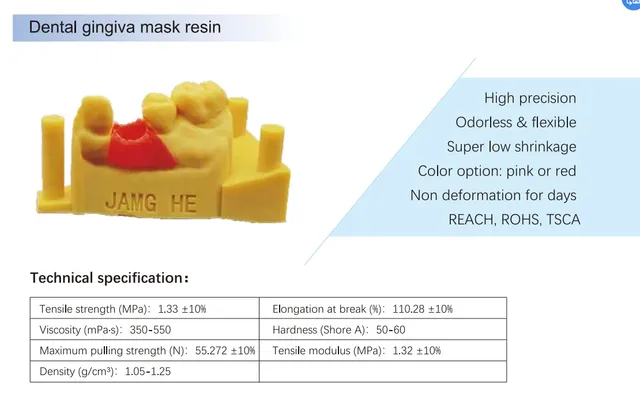 Flexible Resin Gingiva Mask Resin Soft Resin for 3D Printer 2k 4k 6k 7k 8k  Fast Delivery by Fedex