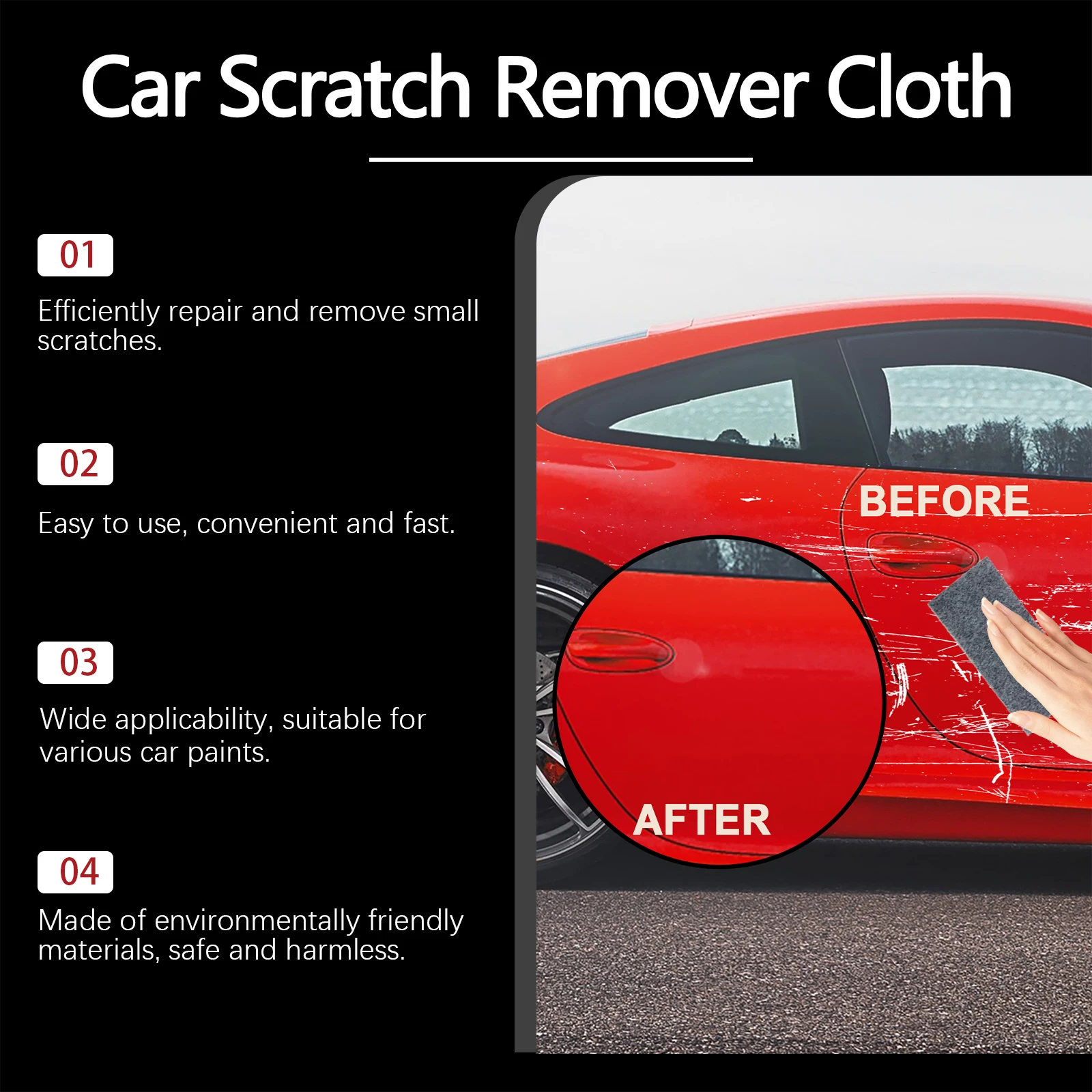 Car Scratch Remover Cloth For Paint Scratch Repair