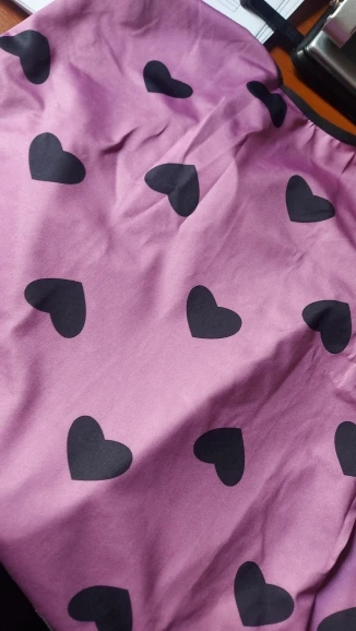 Charming Pink Heart Pajama Set for Effortless Summer Comfort photo review