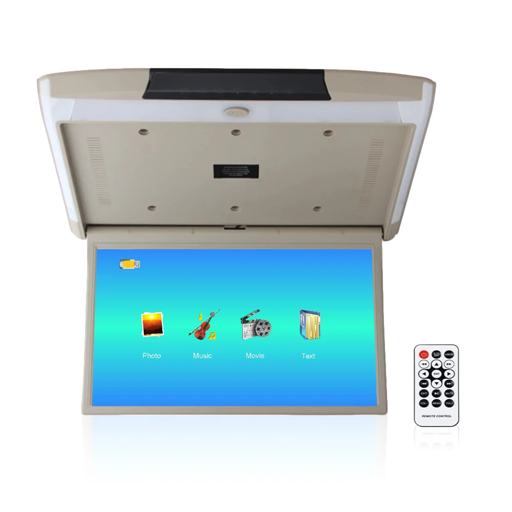 Monitor Auto Da Soffitto 15.6'' - 1080P, MP5, USB, FM, Ribaltabile - Foto 13