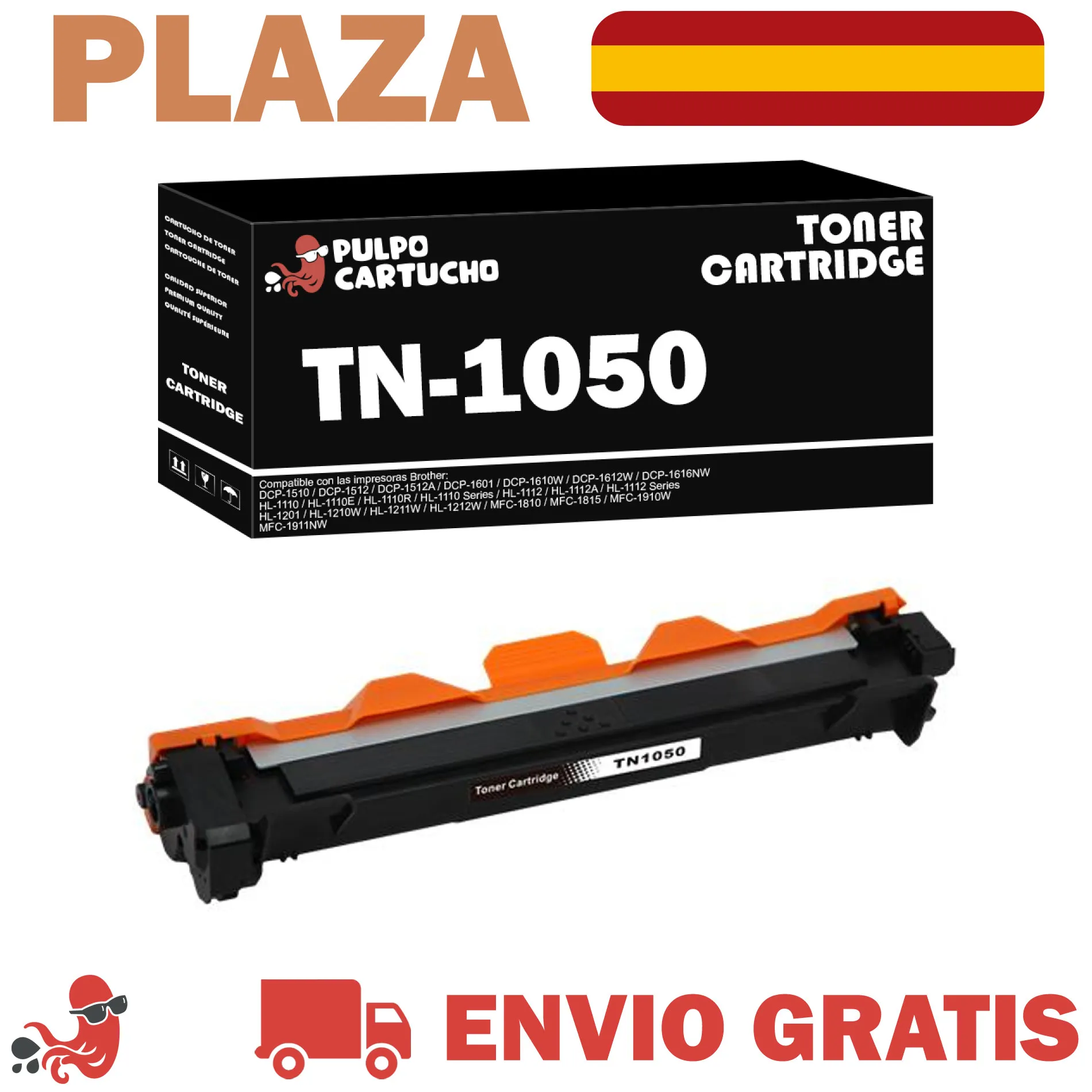 Toner Brother Tn-1050 Compatible Tn1050 - Non Oem-cartridge Printer Brother Dcp 1510, 1512, 1601, 1610w, 1612w, 161616nw, Hl 1110, 1112, 1201, 1210w, 1211w, 1212w, Mfc 1810, 1815, 1910w, Capacity P. - Toner Cartridges - AliExpress