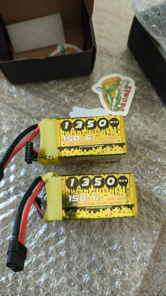 2PCS CNHL 6S 22.2V Lipo Battery 1300mah 1500mah 130C with XT60 Plug For Quadcopter Drone Airplane RC FPV Helicopter Hobby photo review