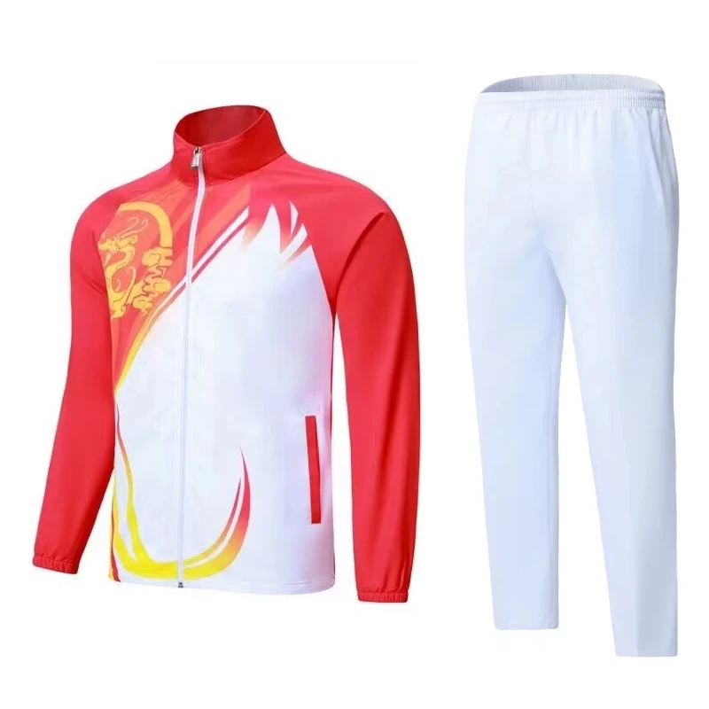 Tennis Set For Men Women Jacket Pants Unisex Badminton Golf Sports Suits Pockets Big Size Plus Size Clothing Quick Dry