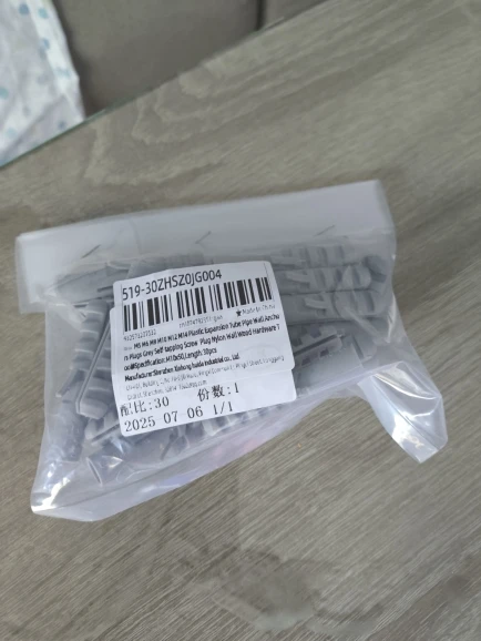 M5 M6 M8 M10 M12 M14 Plastic Expansion Tube Pipe Wall Anchors Plugs Grey Self-tapping Screw Plug Plastic Wall Wood Hardware Tool photo review