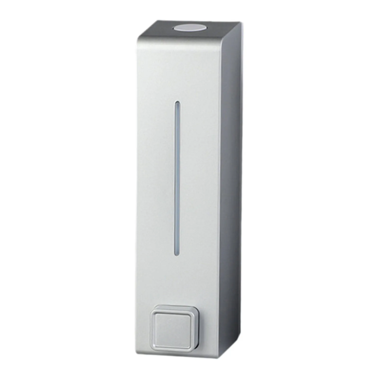 Distributeur de savon mural 600ml vu de côté, fixation murale incluse, idéal pour gel hydroalcoolique.