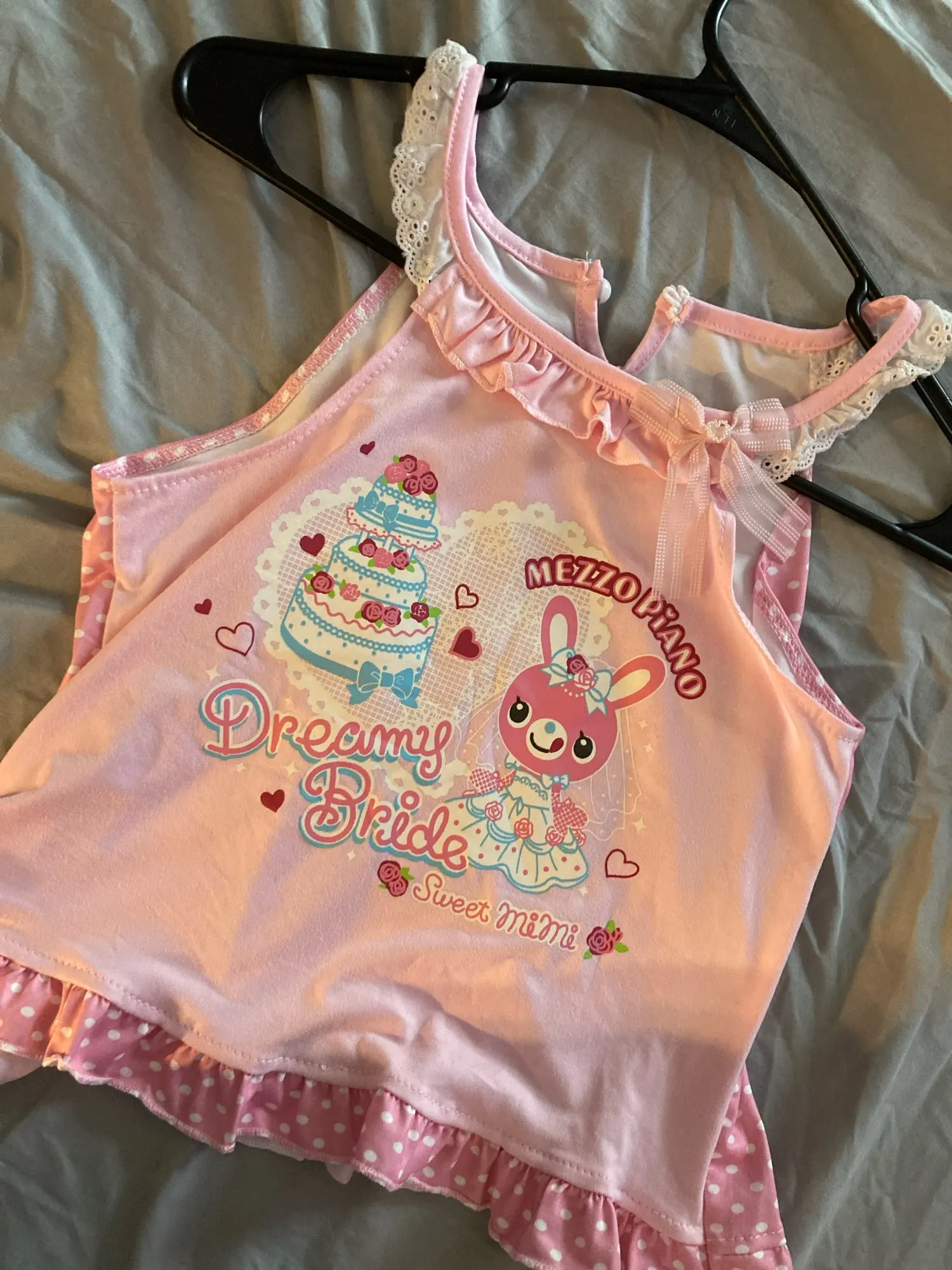 Pink Mezzo Piano Tank Top - Cutecore Aesthetic photo review