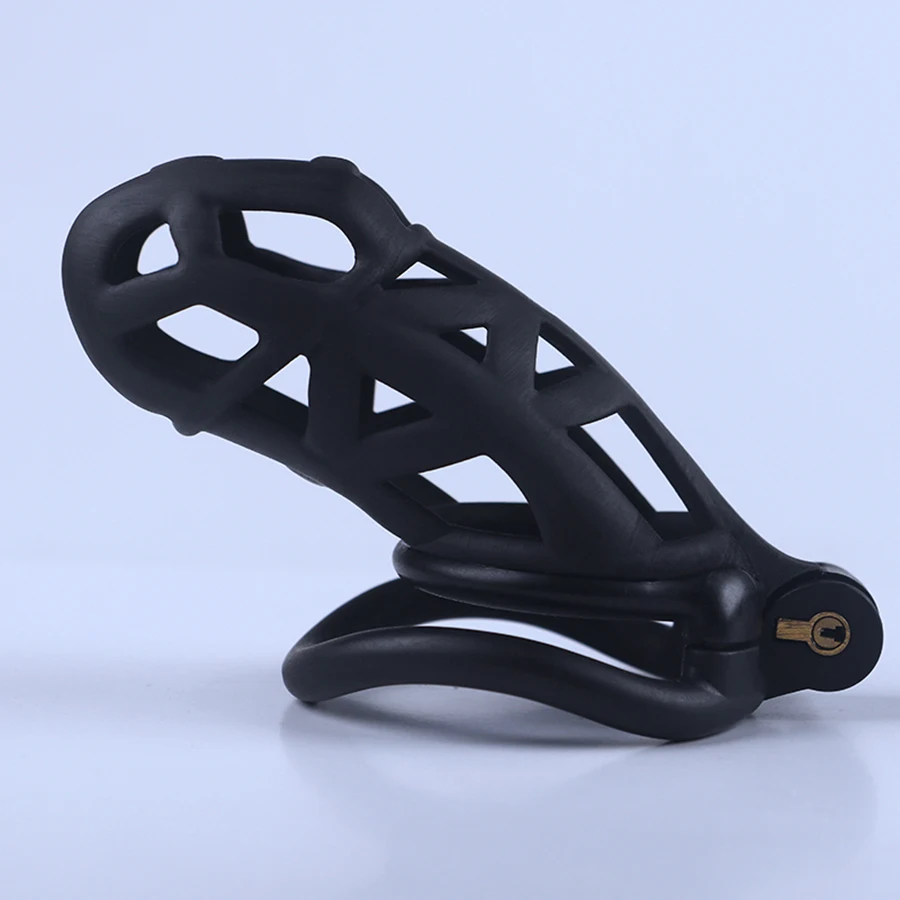 2025 men's chastity lock black smooth SM erotic sex toys Valentine's Day gift (purchased separately with chastity lock str