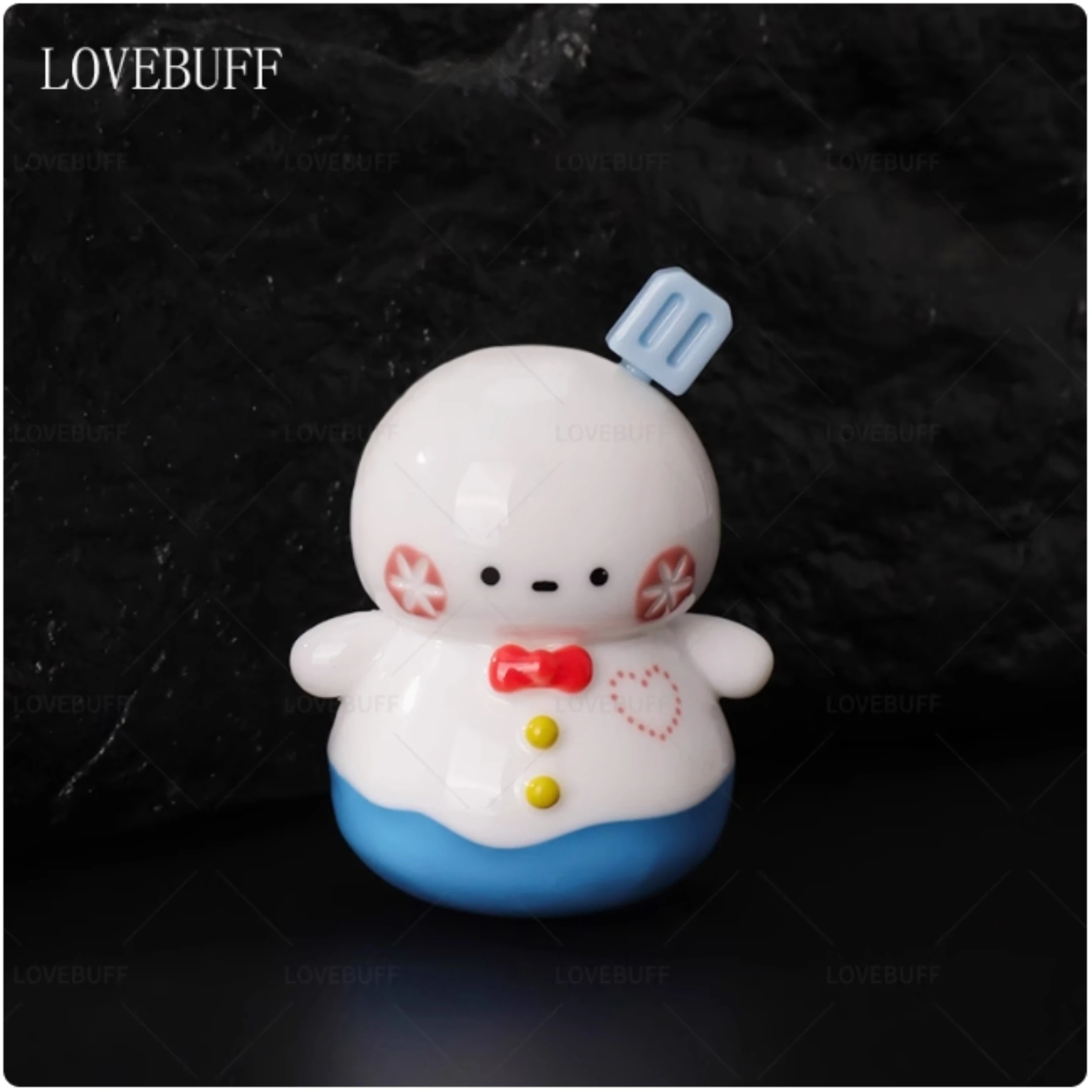 Lovecom-幸せな雪だるまのキーホルダー、バッグペンダント