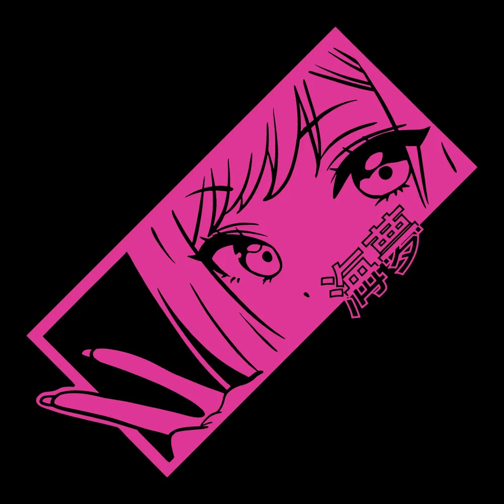 Dress Up Girl Car Decals Japanese Anime Sticker JDM Style Auto Decorate Holographic Waterproof Vinyl For Car Window Bumper
