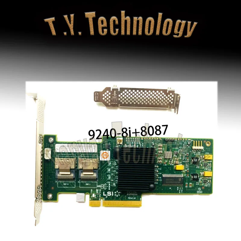PCIe RAID Card LSI MegaRAID 9240-8i SAS/SATA RAID Controller Card - 8-Port, 6Gbps, PCIe 2.0, With 2x SFF8087 Cables Vbr 300 Light Meter