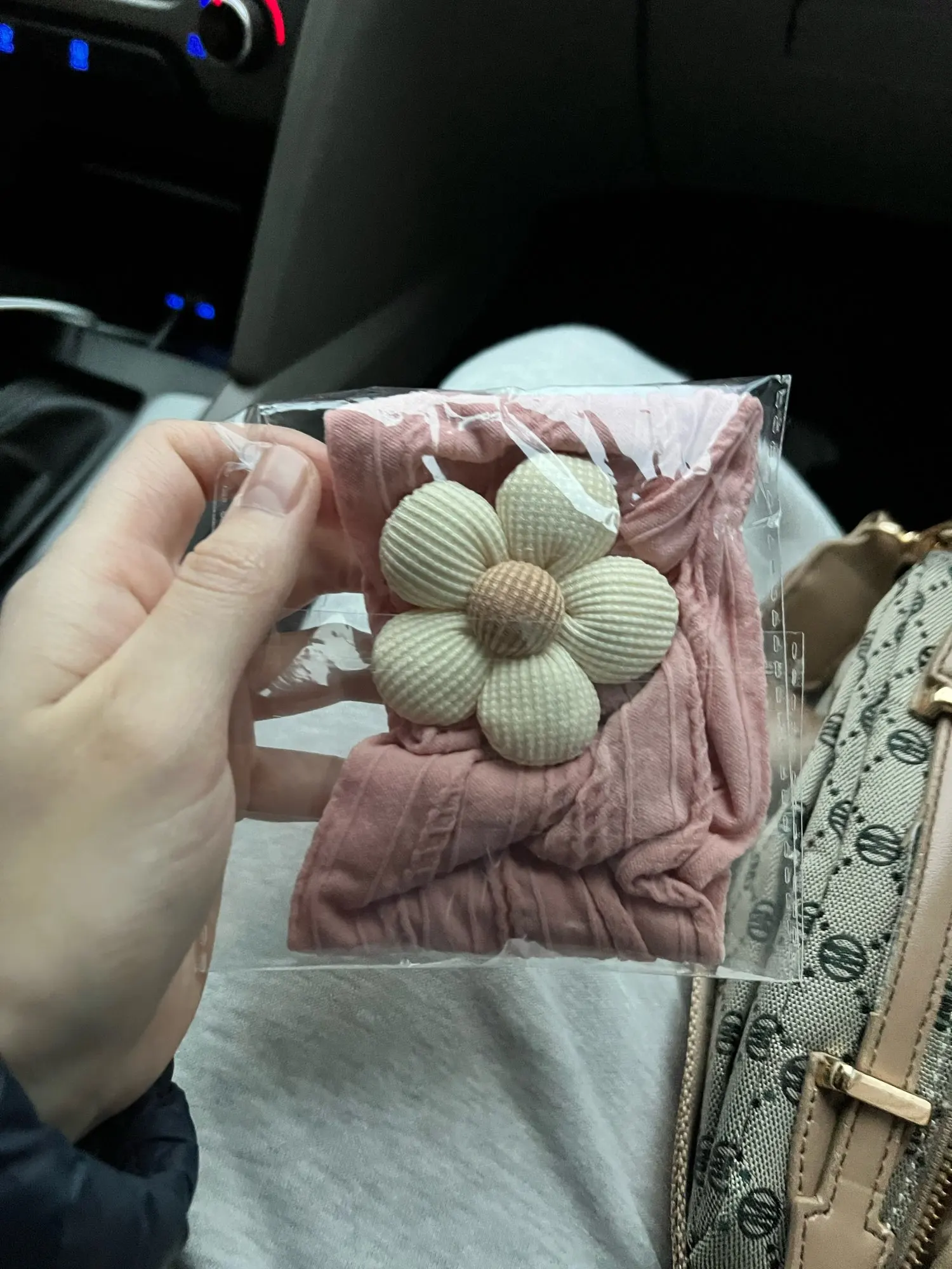 Cute Floral Nylon Baby Headband photo review