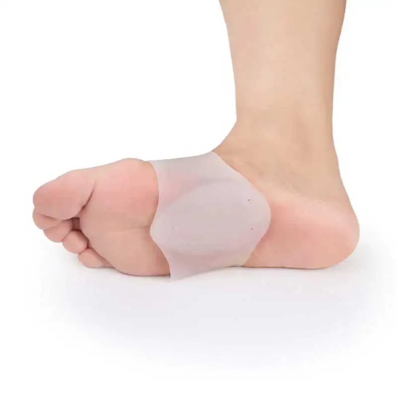 2 Pairs Arch Support for Plantar Fasciitis Pain Relief Non-Slip Inserts Adjustable Compression Sleeve Bands Pads for Flat Feet