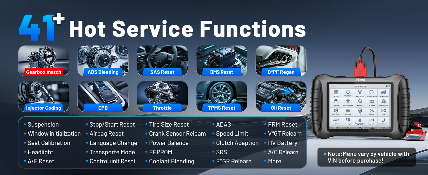 XTOOL IP900 Kfz-Scanner 2026: Diagnosegeräte mit 41 Funktionen, OBD2-Scanner, Steuergerätecodierung, 3 Jahre kostenlose Updates, FCA AutoAuth, CANFD & DoIP, Vor- und Nachscan, im Vergleich zum XTOOL D8S – Detail 4