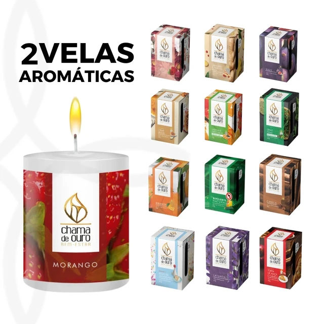 Kit Vela Aromática ( 2 Unidades ) - Escolha seus Aromas Preferidos