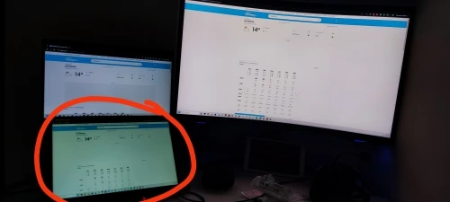 ZSUS 2160*1440 Monitor portátil 2K de 14 pulgadas 60HZ para ordenador portátil XBox PS4/5 interruptor TV Box teléfono móvil extensión de PC móvil photo review