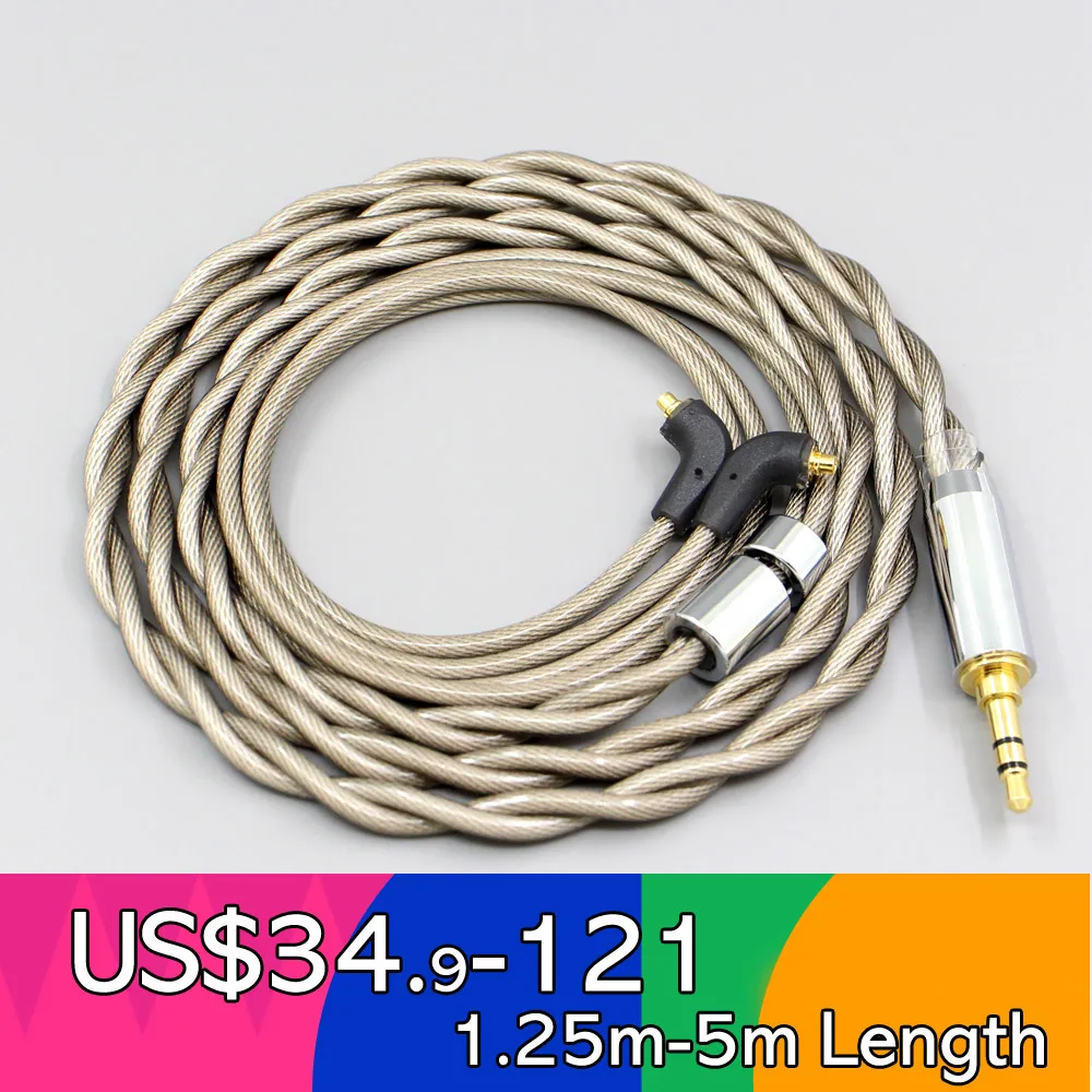 

Type6 756 core 7n Litz OCC Silver Plate Earphone Cable For Etymotic ER4SR ER4XR ER3XR ER3SE ER2XR ER2SE 2 core 2.8mm LN007817