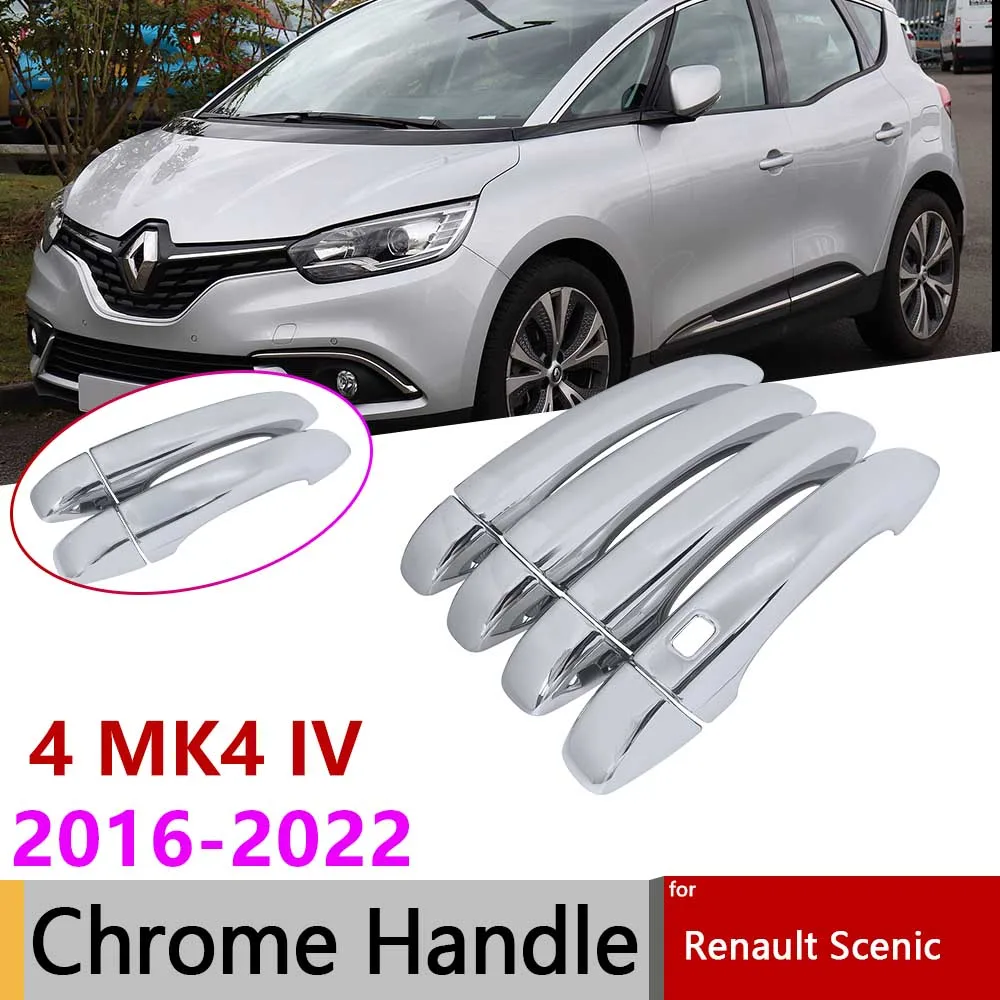 Couvercle de Poignée de Porte Chromé, Accessoires Autocollants pour Renault  Grand Scenic III XMOD 2010 2011 2012 2013 2014 2015 2016 - AliExpress