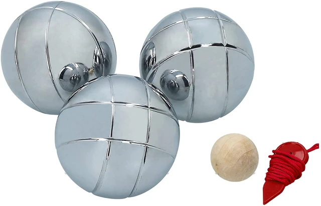 Boules de petanque set acier chrome