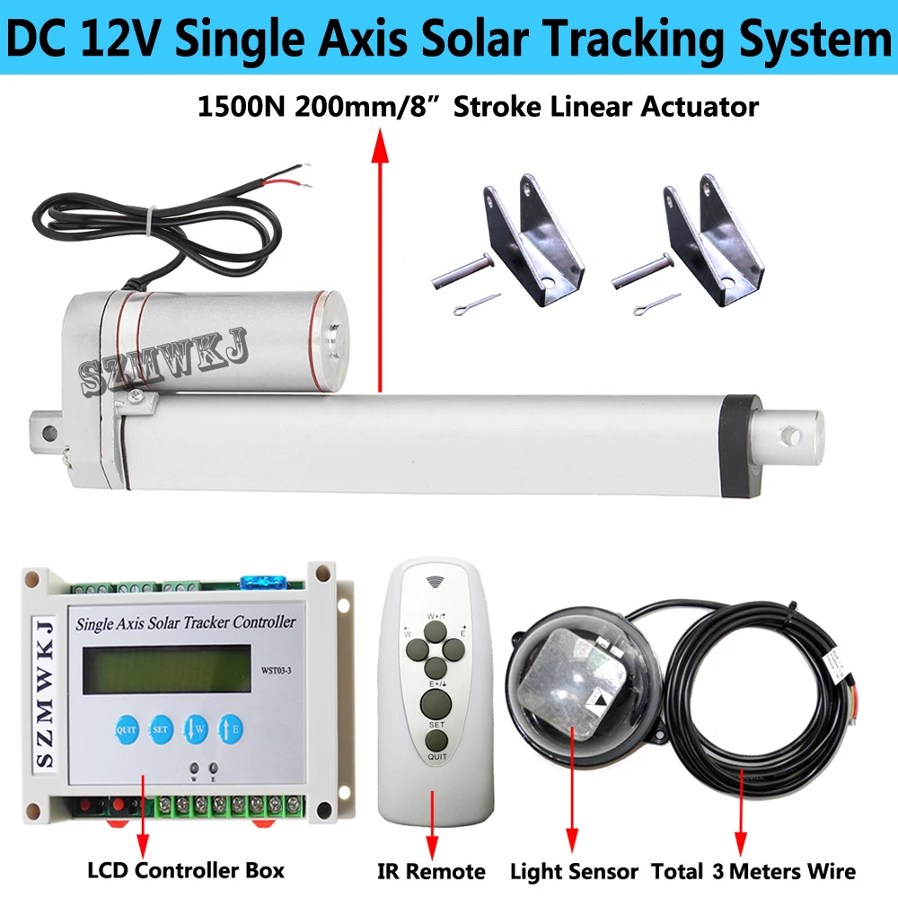 Solar Tracking Tracker Linear Actuator Controller Lcd Solar Complete