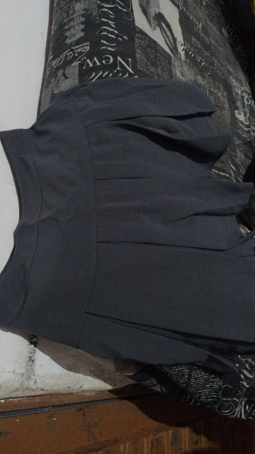 Gray A-Line Pleated Mini Skirt - Korean Y2 K Vintage Style photo review