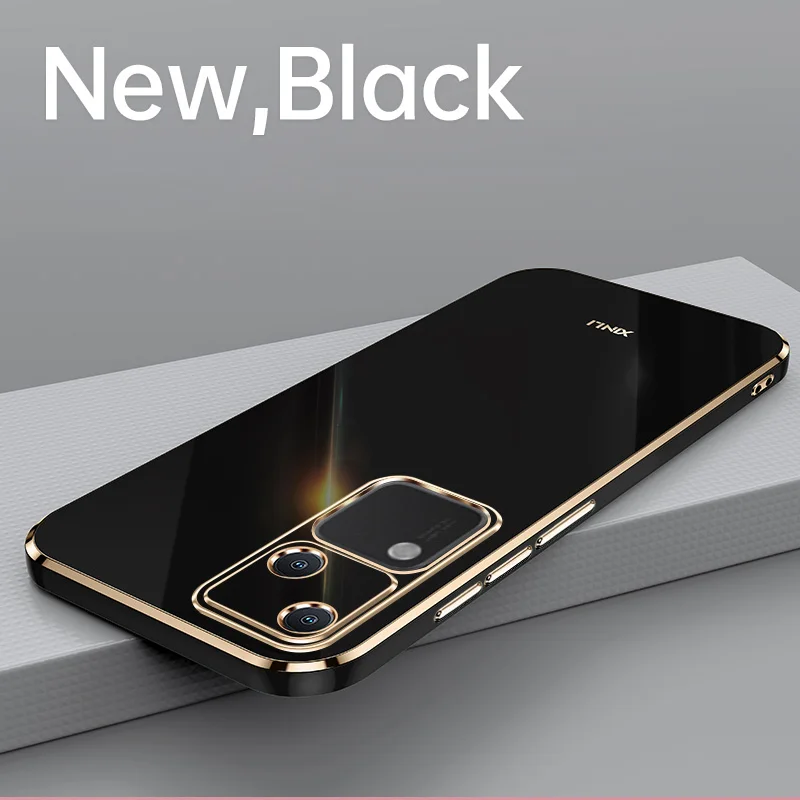 Vivo V30 V2318 Custodia 6D Placcatura Paraurti in silicone Morbida TPU Cover posteriore Antiurto Custodia opaca per Vivo V30 VivoV30 5G V2318 - Image 3