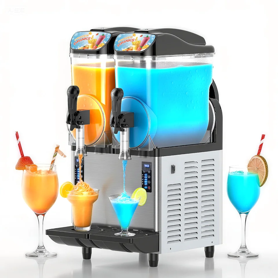 Commercial Double Tank Slushy Maker 15L