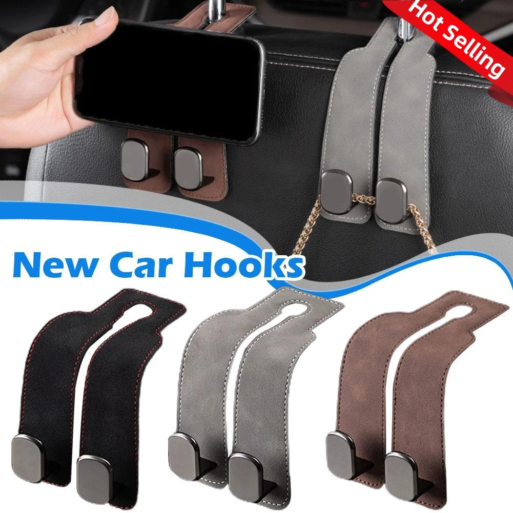 Seat Back Hook For Car Vehicle Accessories Interior Car Tools Metal Hook Hanger For Tesla Kia BMW Audi2023