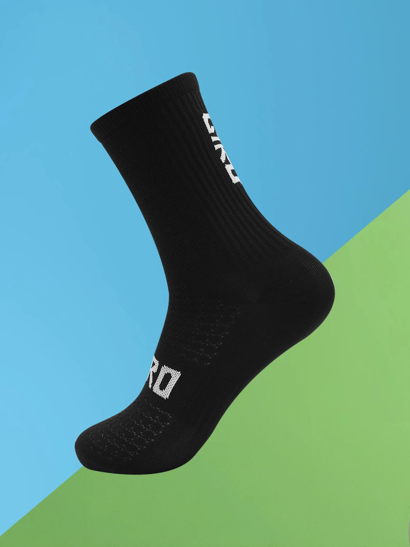 1 paire de chaussettes de cyclisme à compression, chaussettes de course athlétiques pour hommes et femmes, pour la randonnée, le vélo, l'entraînement, l'escalade, le sport