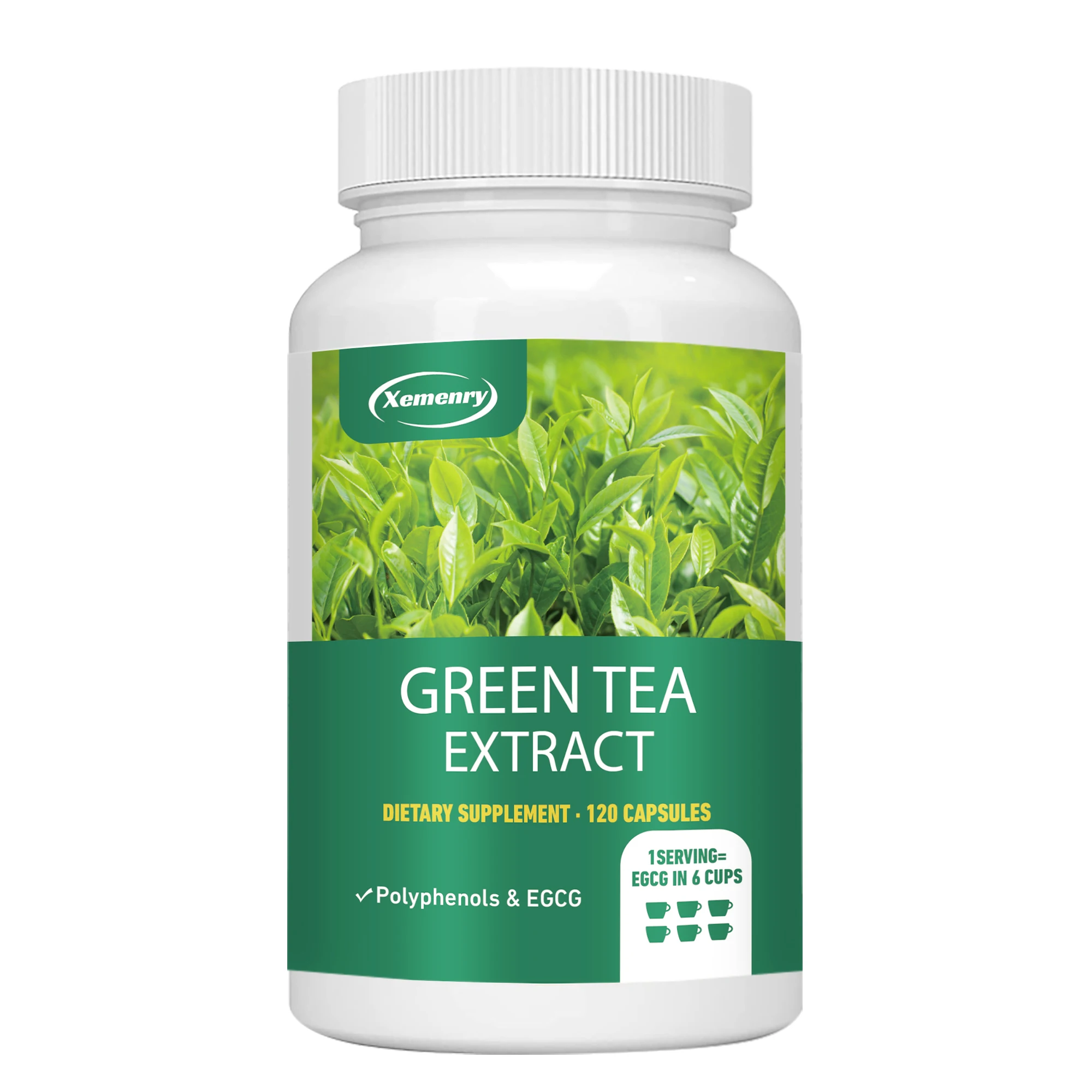 thumbnail image 1 of Extracto de té verde: aumenta la energía, quema grasas, controla el apetito, estimula el metabolismo, es antioxidante - 120 s, 1 of 5