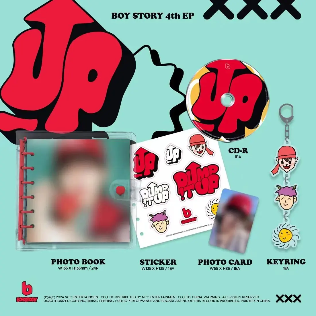 Pre sale ] Boy Story 《 UP》 CD+ card +photobook+keyring+sticker